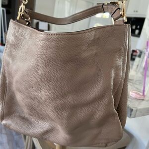 Michael Kora taupe handbag